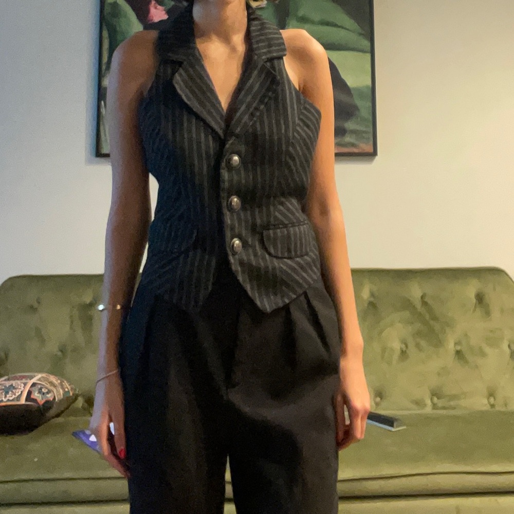 Black and Navy vest in size Medium